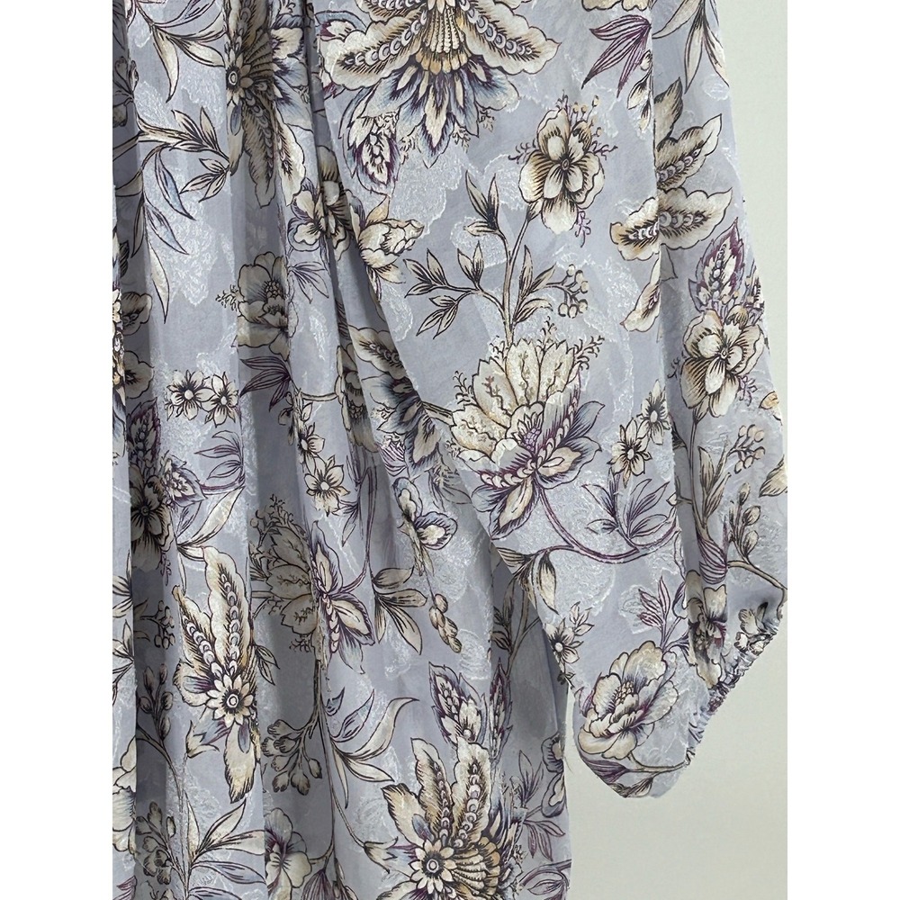 Cupio Womens‎ Puff Short Sleeve Blue Tye Dye Top Size X-Large - Picture 11 of 14